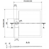 Mexen Otto квадратен душ SMC 90 x 90 см, бял - 4N109090