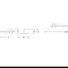 Mexen Aron двоен закачалка за кърпи, черен - 7088125-70