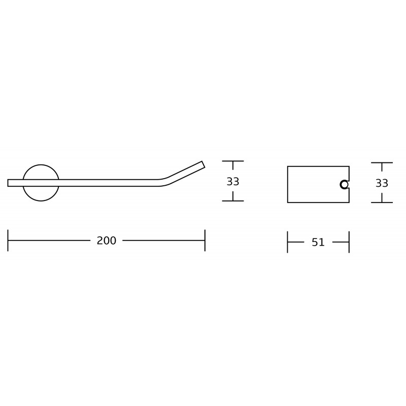 Mexen Aron държач за тоалетна хартия, черен/хром - 7088133-07