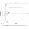 Mexen Otto правоъгълен душ кабина SMC 140 x 70 см, черен - 4N707014