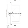 Mexen Egon правоъгълен душ-каст SMC 180 x 80 см, бял - 4R108018
