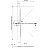 Mexen Egon правоугълен душ кабина SMC 180 x 90 см, бяла - 4R109018