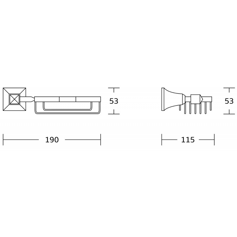 Mexen Dalia сапунерка, хром - 7017351-00