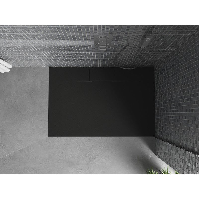 Mexen Egon правоъгълен поддушов корито SMC 140 x 80 cm, черен - 4R708014