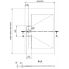 Mexen Egon правоъгълен поддон SMC 140 x 80 см, черен - 4R708014