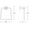 Mexen Dalia закачалка за кърпа, хром - 7017332-00