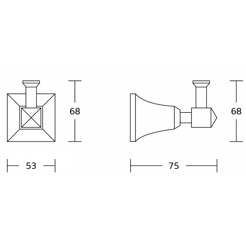 Mexen Dalia кука за кърпа, хром - 7017335-00