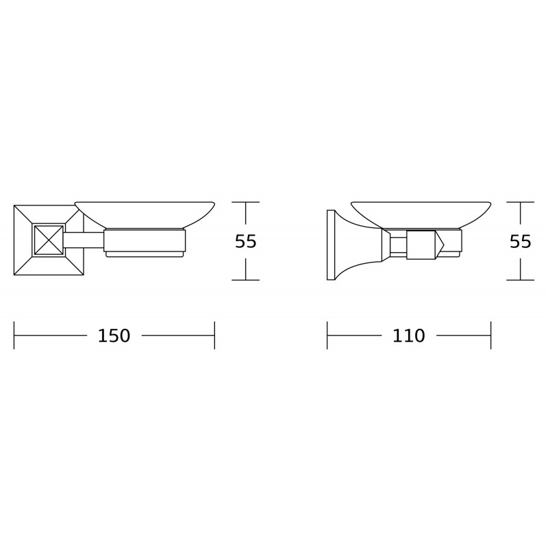 Mexen Dalia сапунерка, златна - 7017339-50