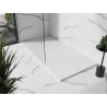 Mexen Stone+ правоъгълна композитна душ табла 160 x 70 см, бяла, бял капак