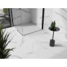 Mexen Stone+ квадратен композитен душ корито 80 x 80 см, бяло, бял декоративен