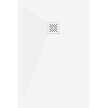 Правоъгълна каменна плоча Mexen Stone+ 120 x 90 см, бяла, с бял капак - 44109012-W