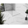 Mexen Stone+ правоъгълна композитна душ кабина 140 х 90 см, бяла, с бял капак