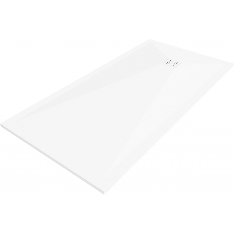 Mexen Stone+ Композитен прямоъгълен душ за 180 x 90 см, бял, маска бяла - 44109018-W