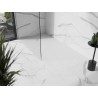Mexen Stone+ правоъгълен композитен душ кабина 160 x 100 см, бял, бяла покривка