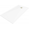 Mexen Stone+ правоъгълна композитна душ кабина 200 x 90 см, бяла, златна