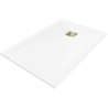 Mexen Stone+ правоъгълно композитно корито за душ 110 x 80 см, бяло, със златен