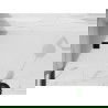 Mexen Stone+ композитен правоъгълен душ плот 180 x 90 см, бял, черен капак - 44109018-B