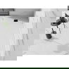 Mexen Stone+ композитен прав квадратен душ 180 x 80 см, бял, черна мрежа - 44108018-B