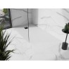 Mexen Stone+ правоъгълен композитен поддушов басейн 180 x 70 см, бял, черно