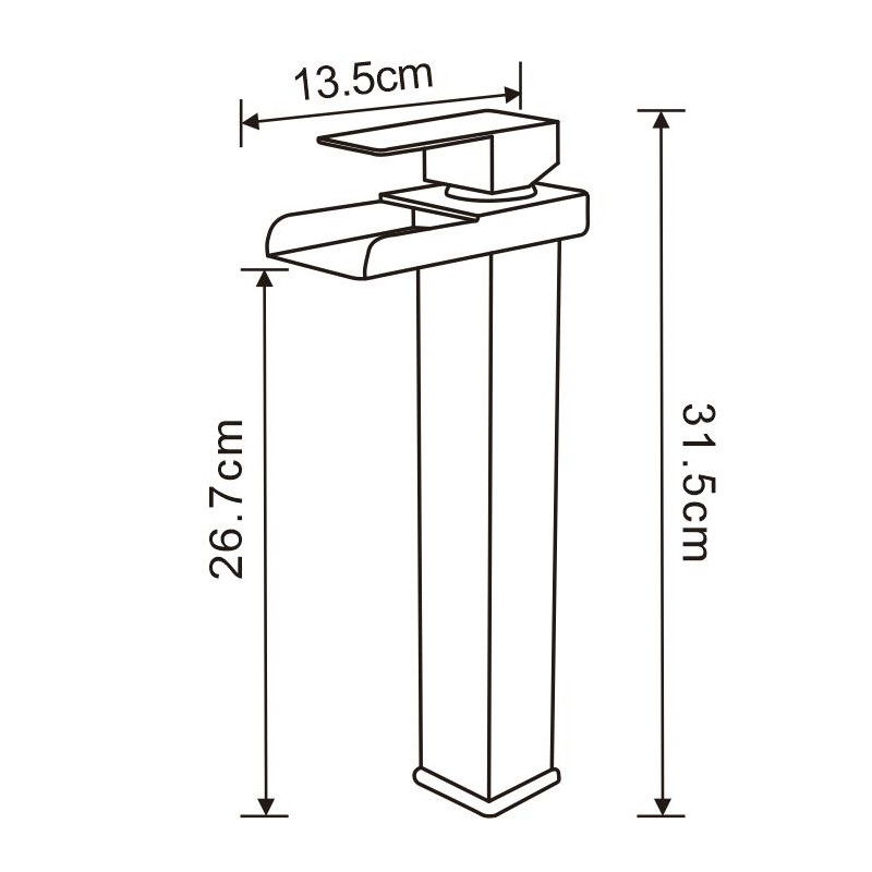 Mexen Hydra висок смесител за мивка, златен - 744910-50