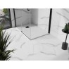 Mexen Stone+ Правоъгълна композитна душ тава 130 x 90 см, бяла, черно покритие