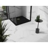 Mexen Stone+ композитен квадратен душ, 100 x 100 см, черен, златна капачка - 44701010-G