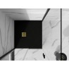 Mexen Stone+ квадратен композитен душ под 100 x 100 см, черен, маскировка в