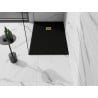 Mexen Stone+ композитен 120 x 90 см, черен, златна маскировка - 44709012-G
