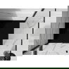 Mexen Stone+ квадратен композитен душ с размери 90 x 90 см, черен, черна маска - 44709090-B