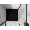 Квадратен композитен душ поддон Mexen Stone+ 100 x 100 cm, черен, с черен капак - 44701010-B