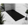 Mexen Stone+ правоъгълен композитен душ корито 180 x 90 см, черен, черен капак