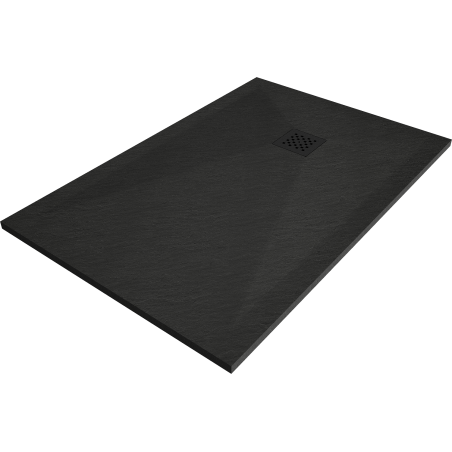 Mexen Stone+ композитен душ под формата на правоъгълник 140 x 90 см, черен, черна маска - 44709014-B