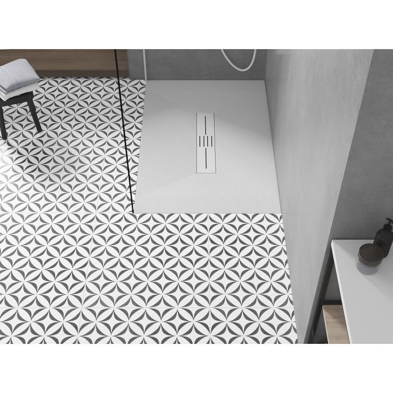 Mexen Toro правоъгълен душ кабина SMC 100 x 80 см, бял, бяла маскировка - 43108010-W