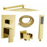 Mexen Uno DR02 скрит душ комплект, златен - 71435DR02-50