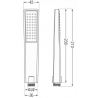 Mexen Uno DR72 стенен душ комплект, хром - 71435DR72-00