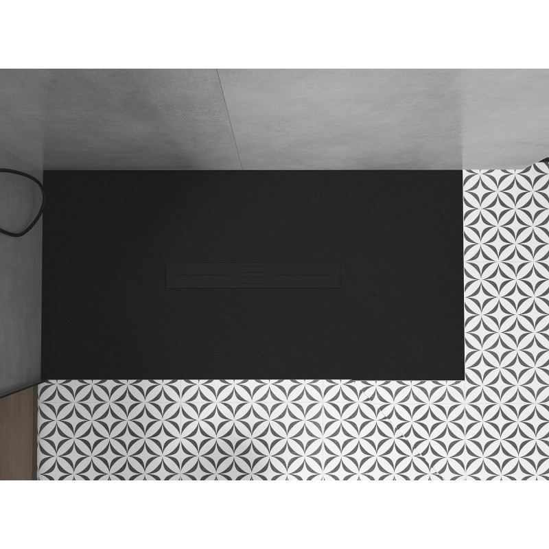 Mexen Toro правоъгълно корито SMC 180 x 90 cm, черно, черно капаче - 43709018-B