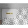 Правоъгълно корито Mexen Toro SMC 120 x 80 см, бяло, златен капак - 43108012-G
