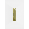 Mexen Toro правоъгълно SMC поддушово корито 110 x 80 см, бяло, златна маска