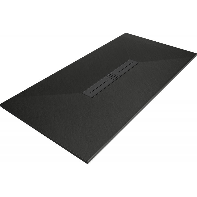 Mexen Toro правоъгълен поддушов улей SMC 180 x 80 cm, черен, черен капак - 43708018-B