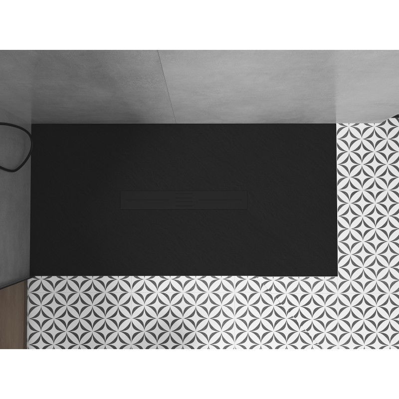 Mexen Toro правоъгълен поддушов улей SMC 180 x 80 cm, черен, черен капак - 43708018-B