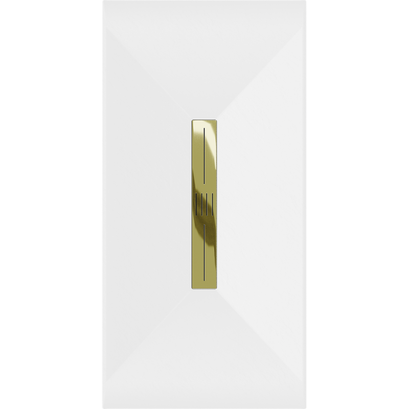 Mexen Toro правоъгълен поддушов поднос SMC 200 x 80 см, бял, златна маскировка