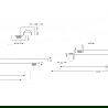Mexen Uno DR45 вграден душ комплект, златен - 71435DR45-50