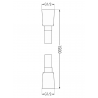 Mexen Uno DR45 вграден душ комплект, златен - 71435DR45-50