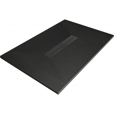 Mexen Toro Правоъгълно душово корито SMC 120 x 80 см, черно, черен капак - 43708012-B