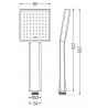 Mexen Uno DR45 вграден душ комплект, златен - 71435DR45-50