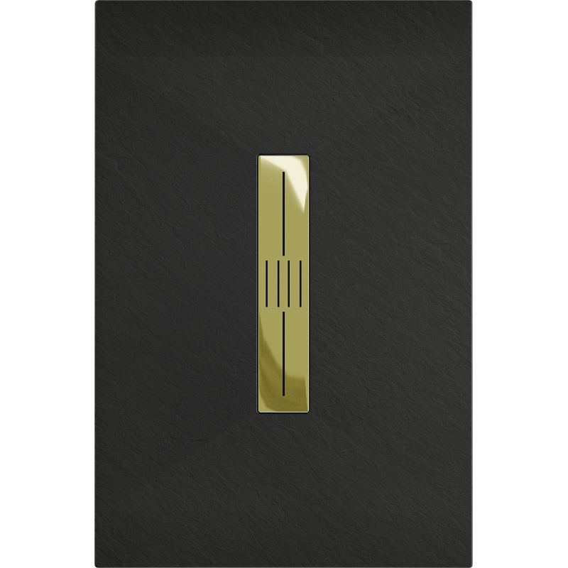 Mexen Toro правоъгълна душ кабина SMC 100 x 70 см, черна, златно покритие - 43707010-G