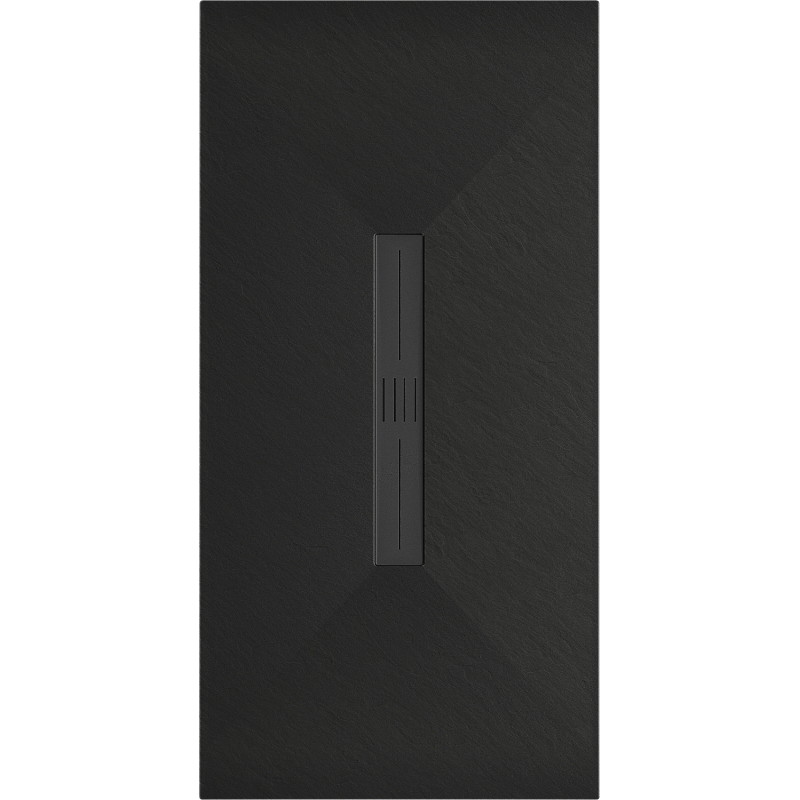 Mexen Toro правоъгълно корито SMC 150 x 70 cm, черно, черен капак - 43707015-B
