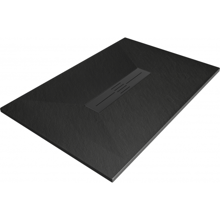 Mexen Toro правоъгълно корито за душ SMC 100 x 70 cm, черно, черен капак - 43707010-B