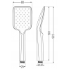 Mexen Uno DR62 комплект за вграждане на душ, златен - 71435DR62-50