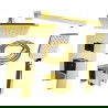 Mexen Uno DR62 комплект за вграждане на душ, златен - 71435DR62-50